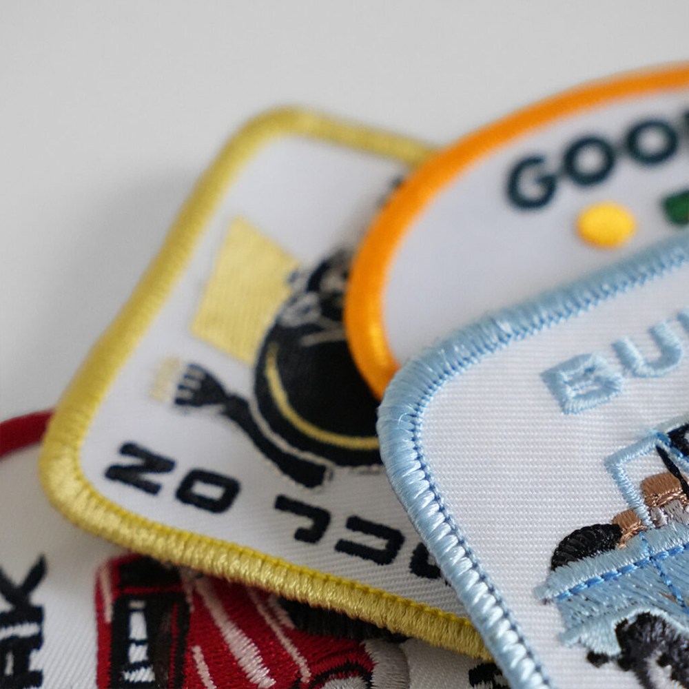 Embroidered Merrowed Border Patches